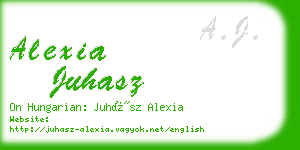 alexia juhasz business card